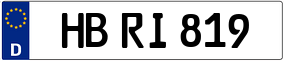 Trailer License Plate